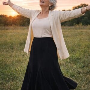 Eileen Fisher Black Skirt Size Small